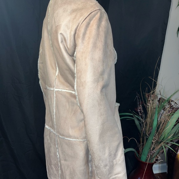 Big Chill Women's Tan and Cream Coat M - Picture 7 of 15